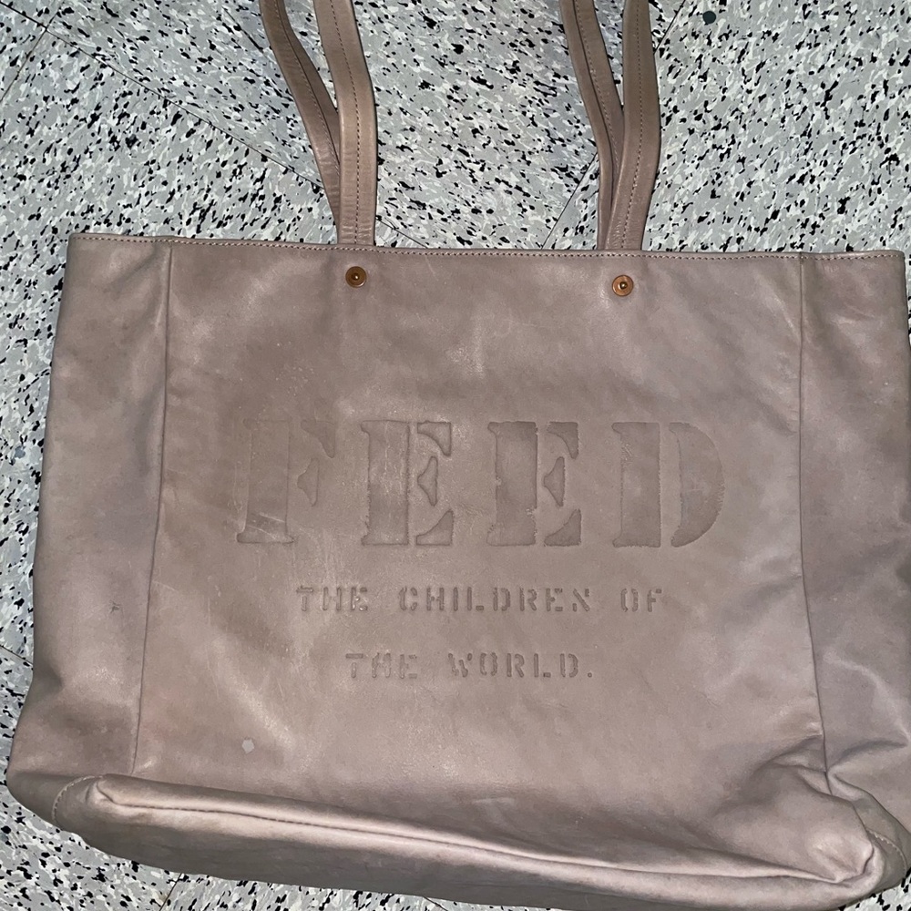 Feed projects leather tote